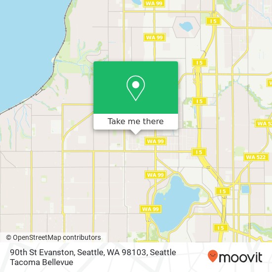 90th St Evanston, Seattle, WA 98103 map