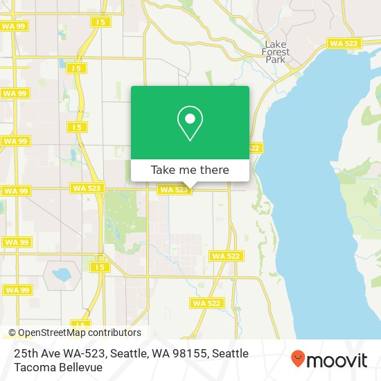 25th Ave WA-523, Seattle, WA 98155 map