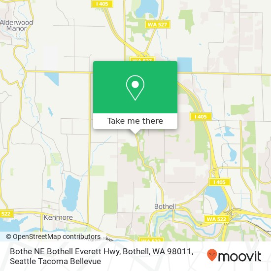 Mapa de Bothe NE Bothell Everett Hwy, Bothell, WA 98011