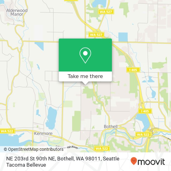 NE 203rd St 90th NE, Bothell, WA 98011 map