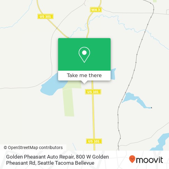 Mapa de Golden Pheasant Auto Repair, 800 W Golden Pheasant Rd