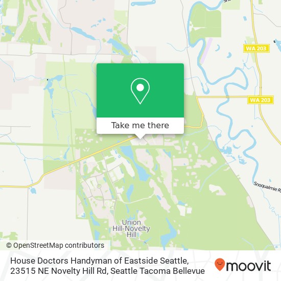 House Doctors Handyman of Eastside Seattle, 23515 NE Novelty Hill Rd map