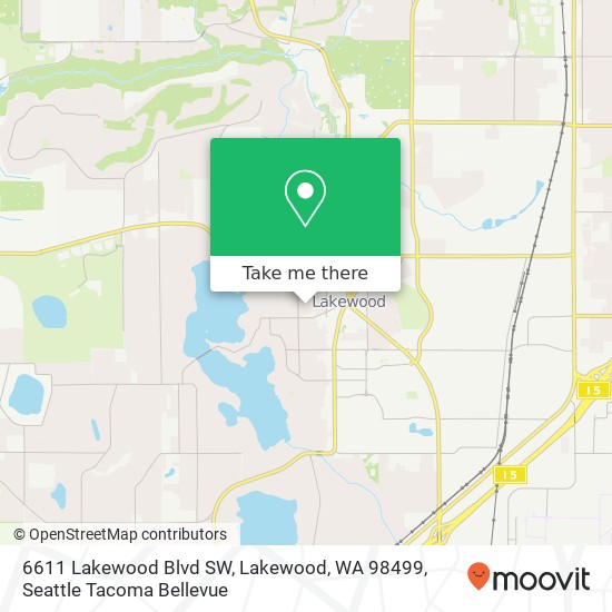 6611 Lakewood Blvd SW, Lakewood, WA 98499 map