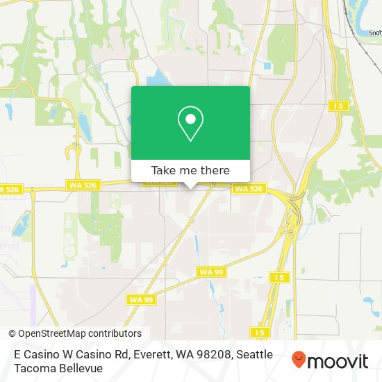 Mapa de E Casino W Casino Rd, Everett, WA 98208