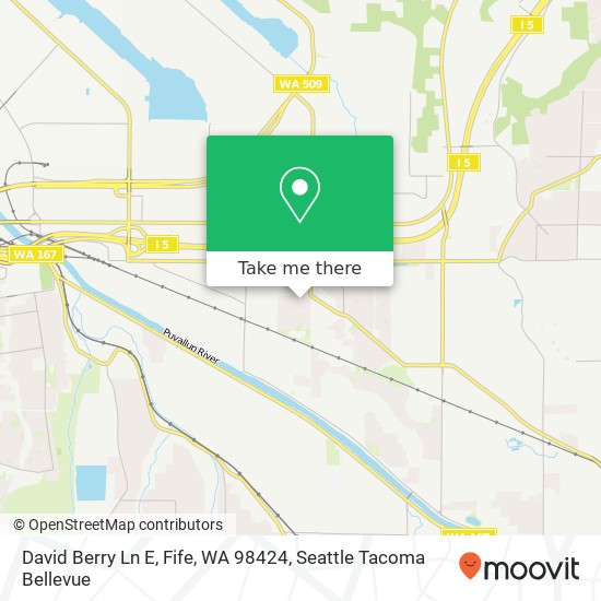 David Berry Ln E, Fife, WA 98424 map