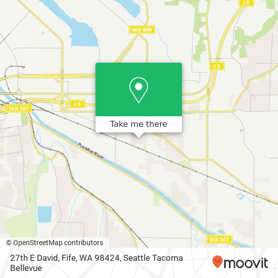 27th E David, Fife, WA 98424 map