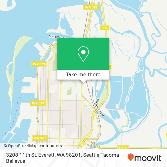3208 11th St, Everett, WA 98201 map