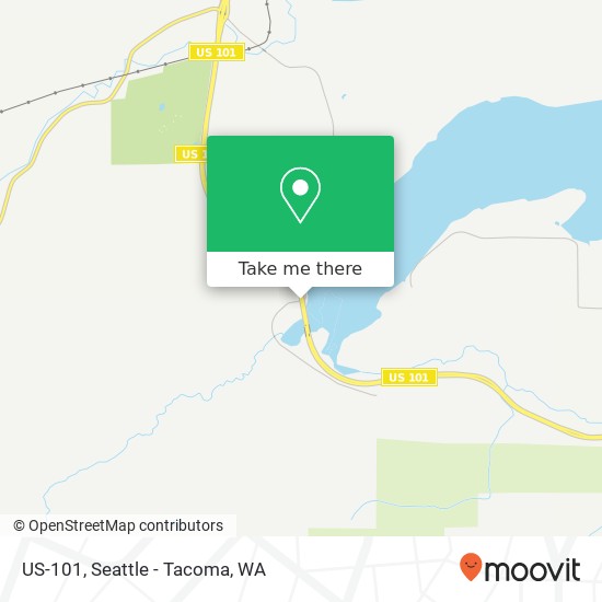Mapa de US-101, Shelton, WA 98584