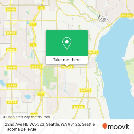 22nd Ave NE WA-523, Seattle, WA 98125 map
