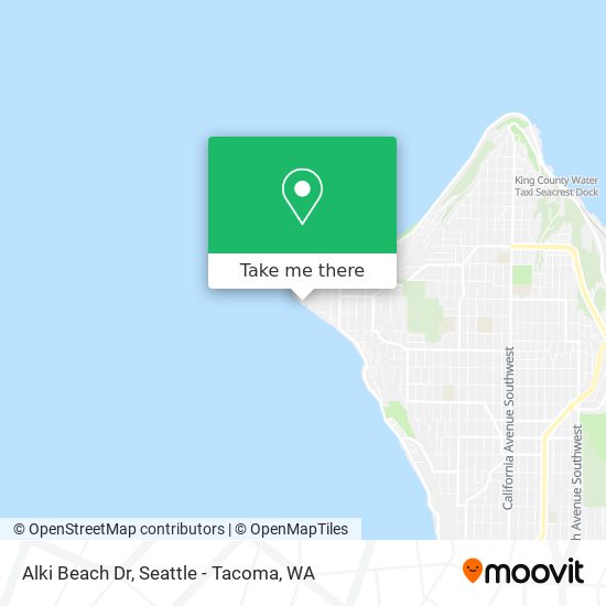 Alki Beach Dr map