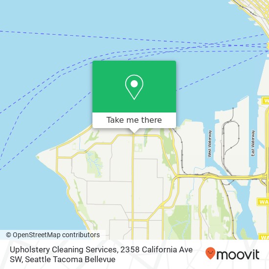 Upholstery Cleaning Services, 2358 California Ave SW map
