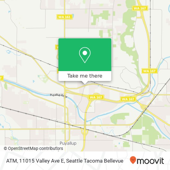 Mapa de ATM, 11015 Valley Ave E