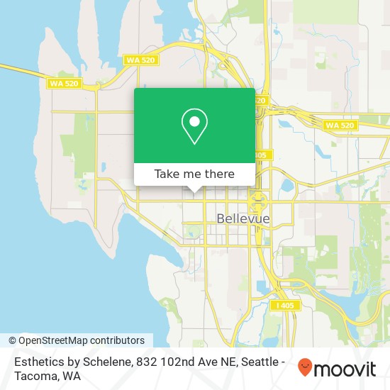 Mapa de Esthetics by Schelene, 832 102nd Ave NE