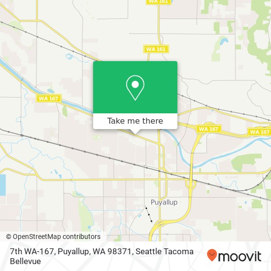 7th WA-167, Puyallup, WA 98371 map