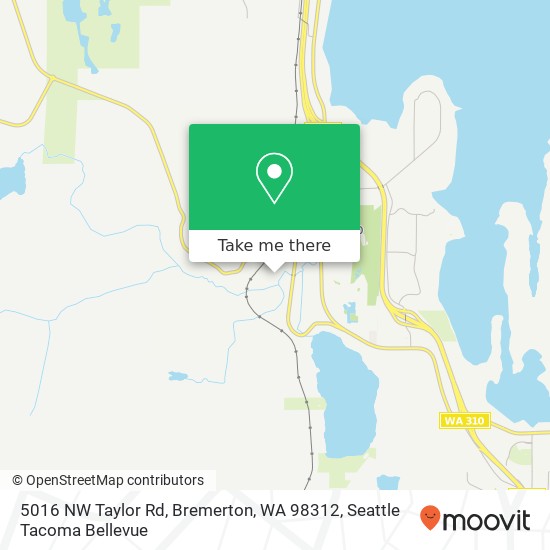 Mapa de 5016 NW Taylor Rd, Bremerton, WA 98312