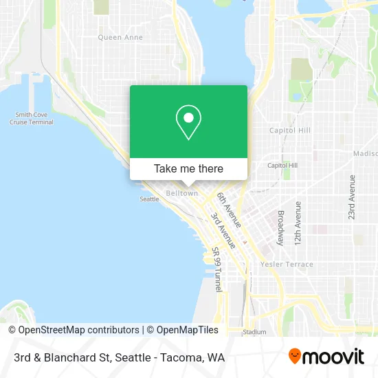 Mapa de 3rd & Blanchard St