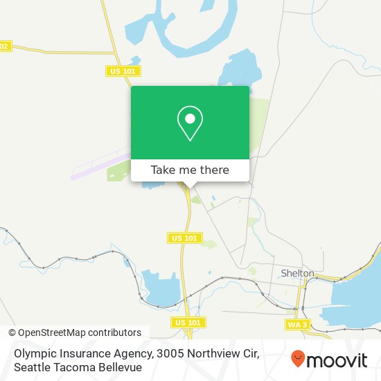 Mapa de Olympic Insurance Agency, 3005 Northview Cir
