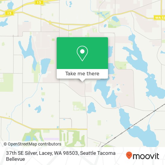 Mapa de 37th SE Silver, Lacey, WA 98503
