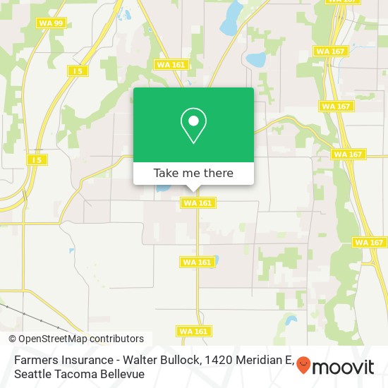 Farmers Insurance - Walter Bullock, 1420 Meridian E map