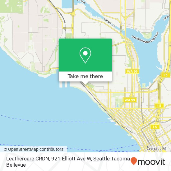 Mapa de Leathercare CRDN, 921 Elliott Ave W