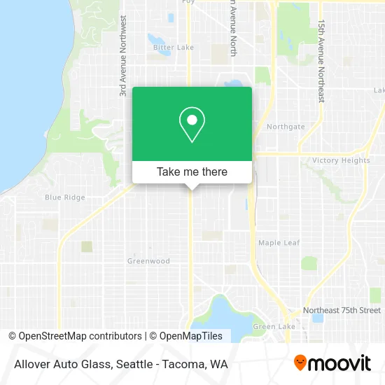 Allover Auto Glass map