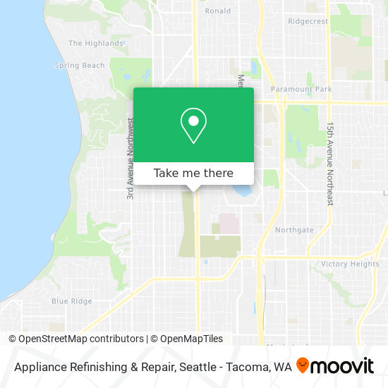 Appliance Refinishing & Repair map