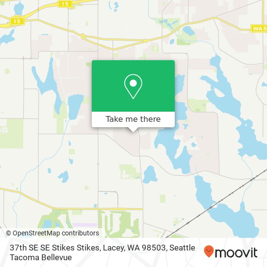 37th SE SE Stikes Stikes, Lacey, WA 98503 map