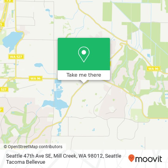 Mapa de Seattle 47th Ave SE, Mill Creek, WA 98012