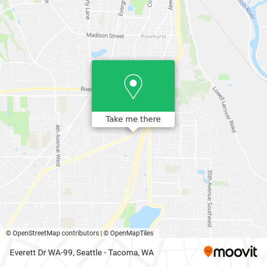 Everett Dr WA-99 map