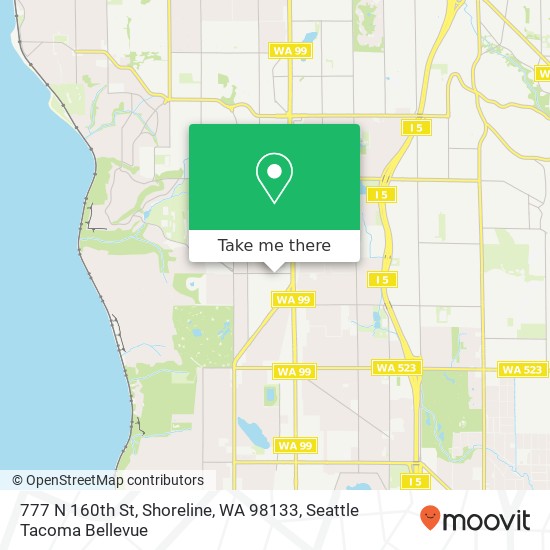 777 N 160th St, Shoreline, WA 98133 map