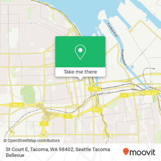 Mapa de St Court E, Tacoma, WA 98402