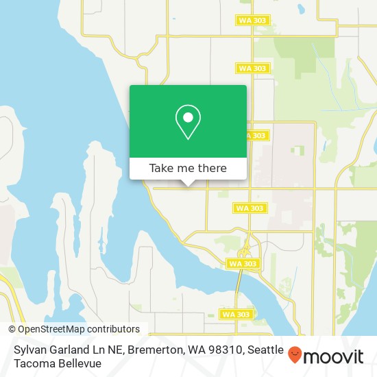 Sylvan Garland Ln NE, Bremerton, WA 98310 map