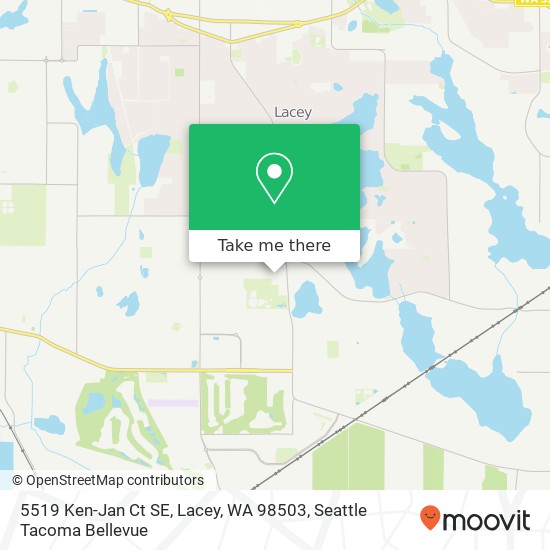 Mapa de 5519 Ken-Jan Ct SE, Lacey, WA 98503
