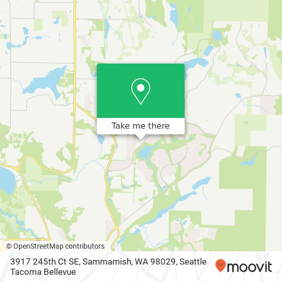 Mapa de 3917 245th Ct SE, Sammamish, WA 98029