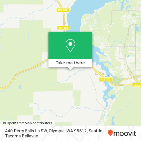 Mapa de 440 Perry Falls Ln SW, Olympia, WA 98512
