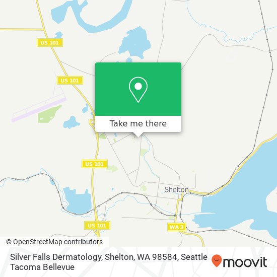 Silver Falls Dermatology, Shelton, WA 98584 map