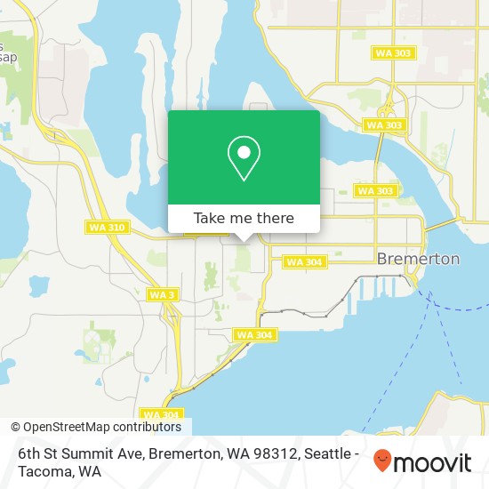 6th St Summit Ave, Bremerton, WA 98312 map