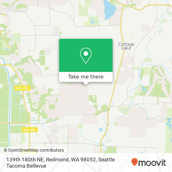 Mapa de 139th 180th NE, Redmond, WA 98052