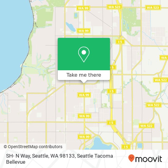 Mapa de SH- N Way, Seattle, WA 98133