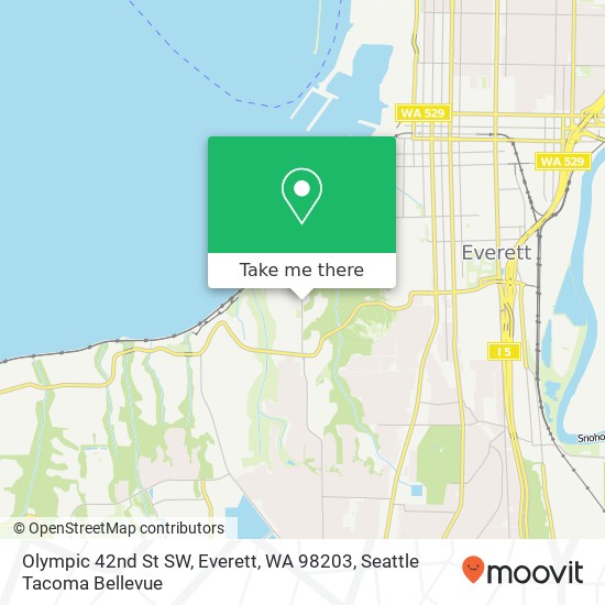 Mapa de Olympic 42nd St SW, Everett, WA 98203