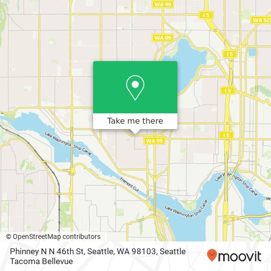 Phinney N N 46th St, Seattle, WA 98103 map