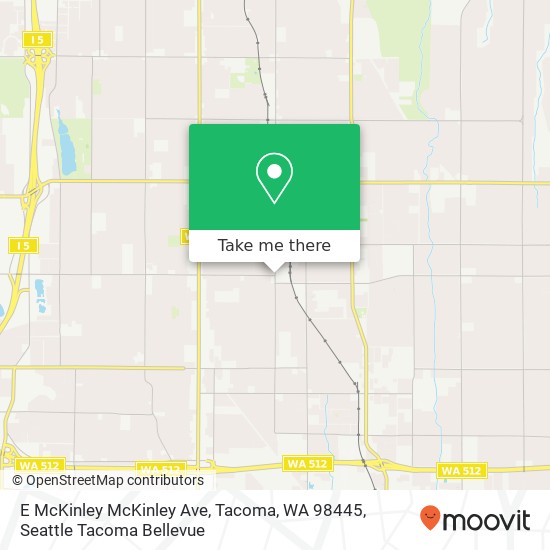 Mapa de E McKinley McKinley Ave, Tacoma, WA 98445
