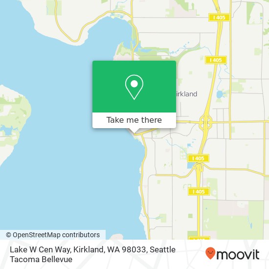 Mapa de Lake W Cen Way, Kirkland, WA 98033