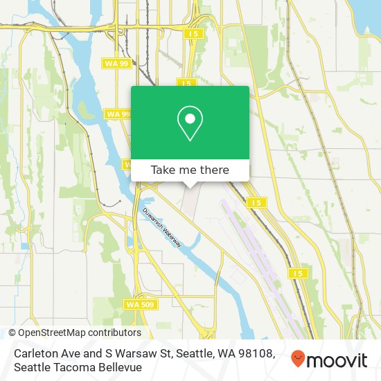 Mapa de Carleton Ave and S Warsaw St, Seattle, WA 98108