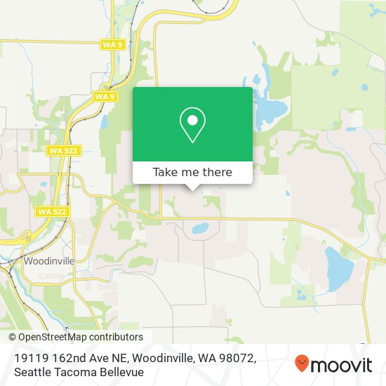 Mapa de 19119 162nd Ave NE, Woodinville, WA 98072