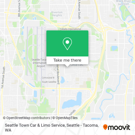 Mapa de Seattle Town Car & Limo Service