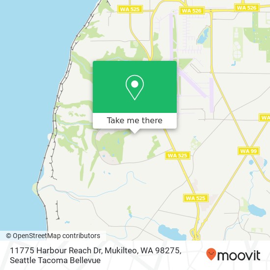Mapa de 11775 Harbour Reach Dr, Mukilteo, WA 98275