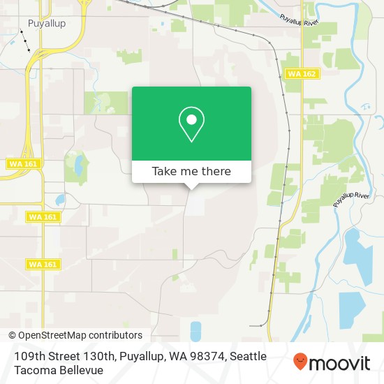 109th Street 130th, Puyallup, WA 98374 map