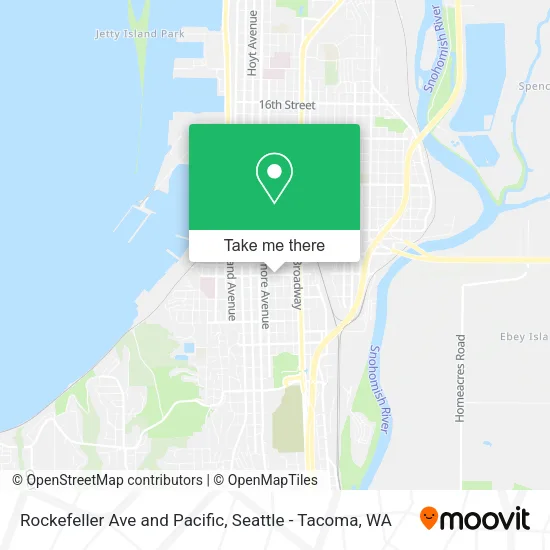 Mapa de Rockefeller Ave and Pacific