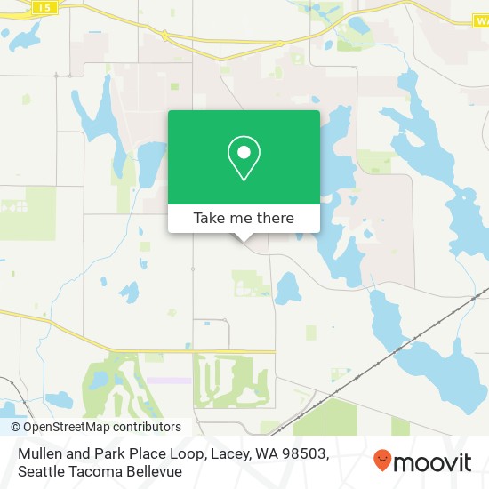 Mapa de Mullen and Park Place Loop, Lacey, WA 98503